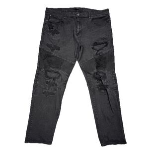 Jordan Craig Legacy Edition Aaron Jeans Men 42x32 Measures 42x31.5 Black Moto